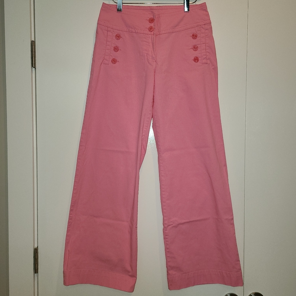 Pink Wide Leg Urbane Scrubs Pants